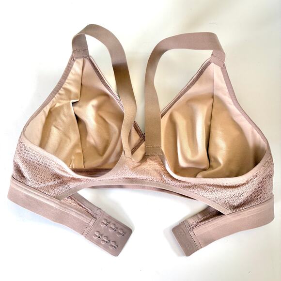 LULULEMON Awake to Lace Wireless Bra D34 Soft Sand Crepe Nude Beige Mesh 34D - Picture 9 of 16